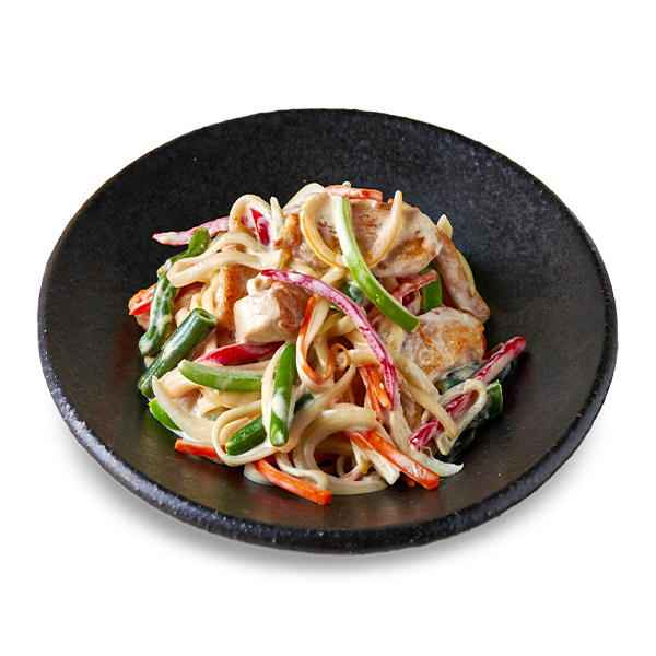 Вок с курицей в сливочном соусе Вок с курицей в сливочном соусе