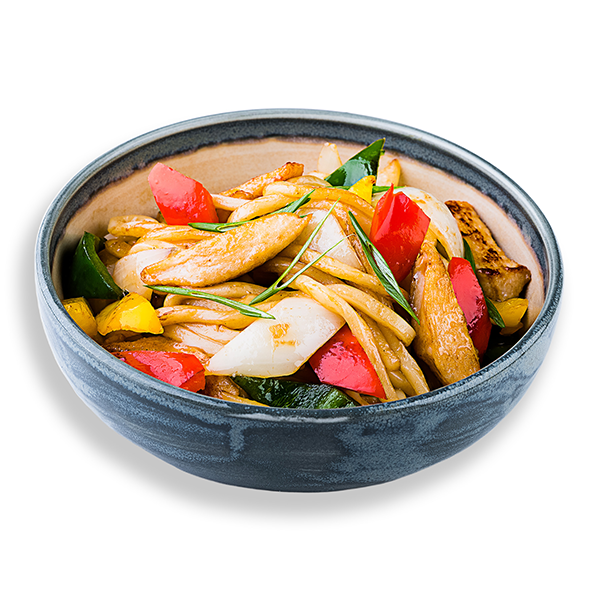 Пшеничная лапша с курицей в устричном соусе Пшеничная лапша с курицей в устричном соусе