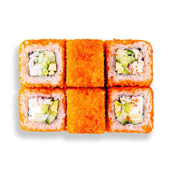 Ролл Калифорния с креветкой Ролл Калифорния с креветкой