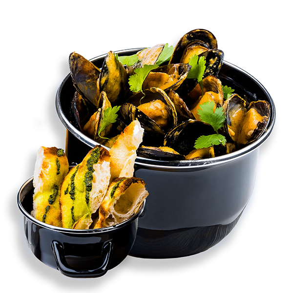 Мидии в соусе Том ям Мидии в соусе Том ям